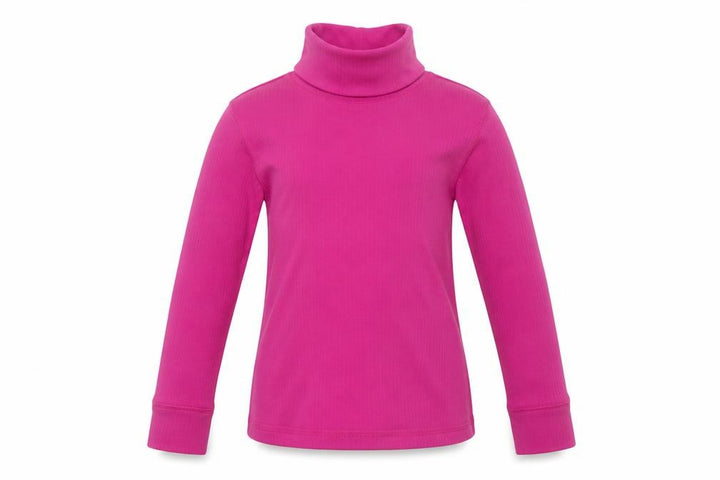 Mountain Warehouse Girls Pink 5-6 Years Thermal Roll Neck Long Sleeve Top