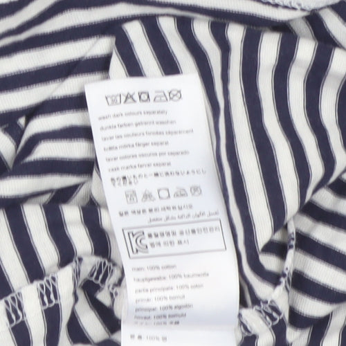 Joules Women Multicoloured UK 16 Striped Boat Neck Long Sleeve Jersey Top