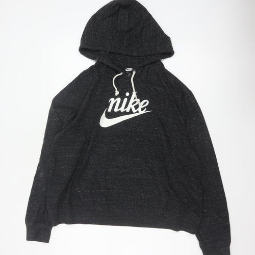 Nike Women’s Black UK 20 Plus Pullover Logo Fleece Hoodie