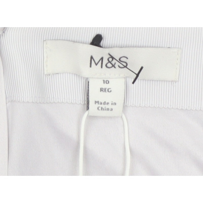 Marks and Spencer Women Silver Sequin Mini Pencil Skirt Size 10