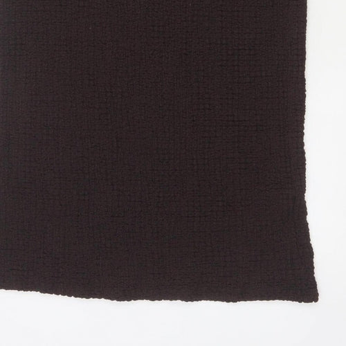 Marks and Spencer Women Brown UK 14 Stretch Knit Midi Pencil Skirt