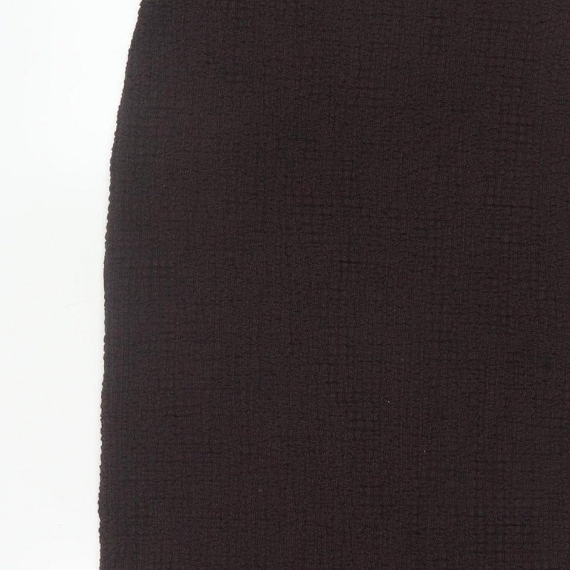 Marks and Spencer Women Brown UK 14 Stretch Knit Midi Pencil Skirt