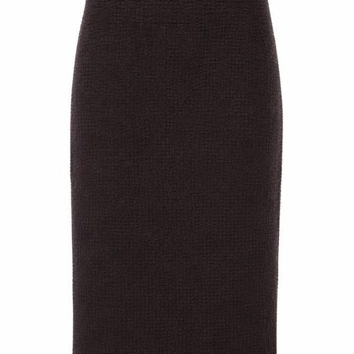 Marks and Spencer Women Brown UK 14 Stretch Knit Midi Pencil Skirt