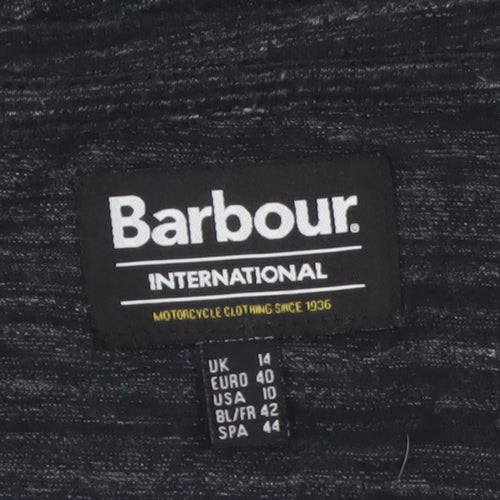 Barbour Women’s Black UK 14 Basic Gold Logo Jersey T-Shirt