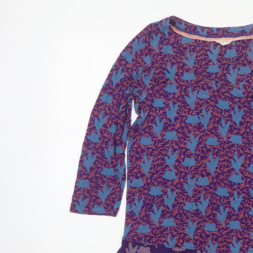 White Stuff Women’s Multicoloured Size 10 Floral Viscose Tunic Blouse