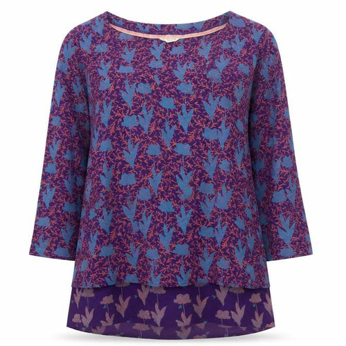 White Stuff Women’s Multicoloured Size 10 Floral Viscose Tunic Blouse