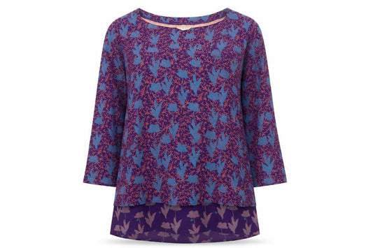 White Stuff Women’s Multicoloured Size 10 Floral Viscose Tunic Blouse