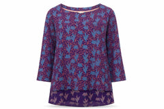 White Stuff Women’s Multicoloured Size 10 Floral Viscose Tunic Blouse