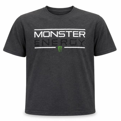 Monster Energy Men’s Grey Graphic Logo Crew Neck T-Shirt Size L