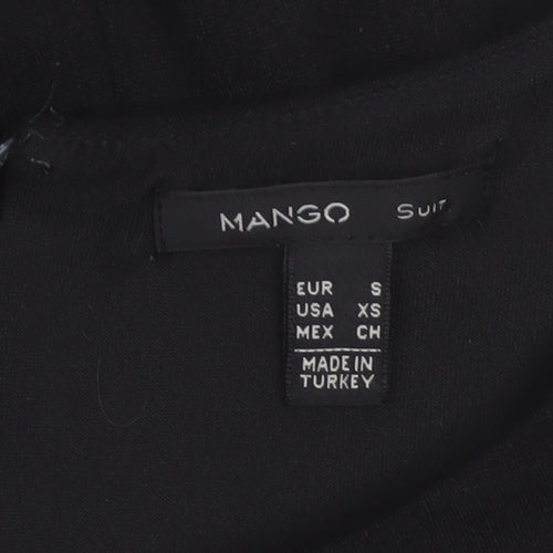 Mango Women Black S Sheath Knee Length Sleeveless Formal Dress