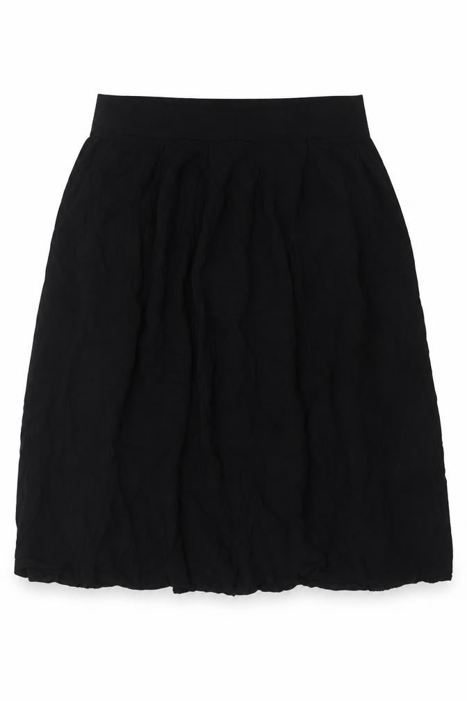 Dorothy Perkins Women Black UK 16 A-Line Knee Length Elastic Waist Skirt