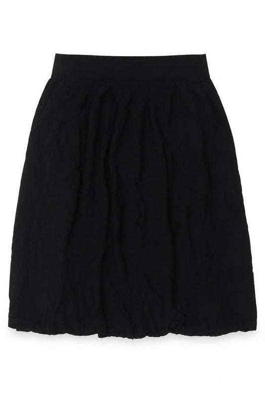 Dorothy Perkins Women Black UK 16 A-Line Knee Length Elastic Waist Skirt