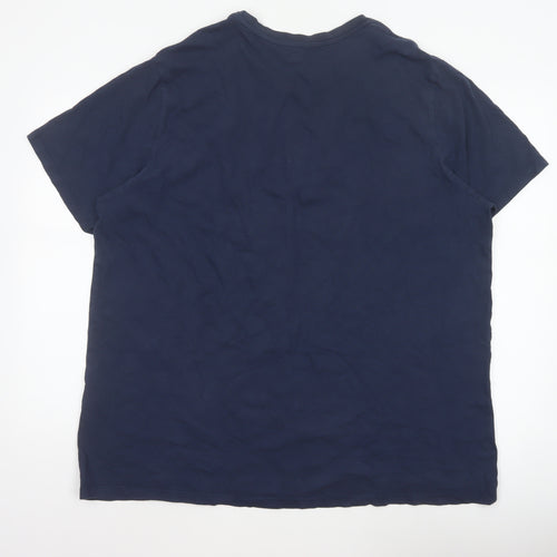 Levi's Men Blue 2XL Logo Graphic Print Crew Neck T-Shirt