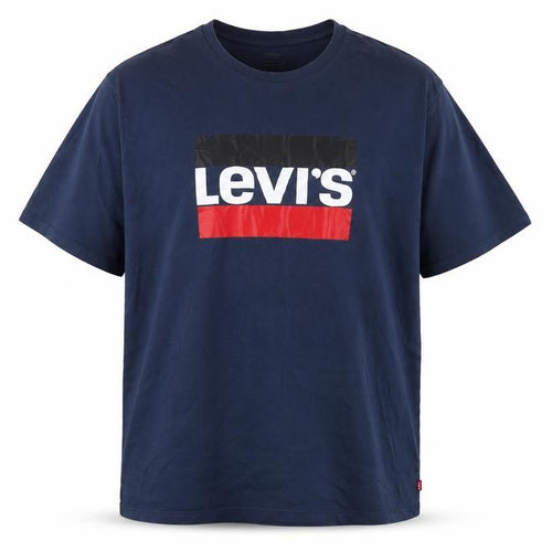 Levi's Men Blue 2XL Logo Graphic Print Crew Neck T-Shirt