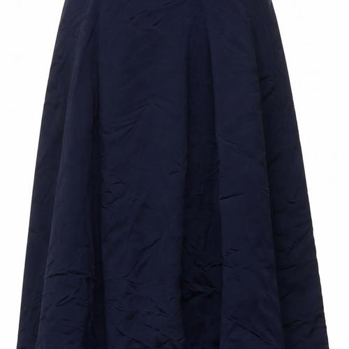Jaeger Women’s Blue UK 12 A-Line Lined Viscose Midi Skirt