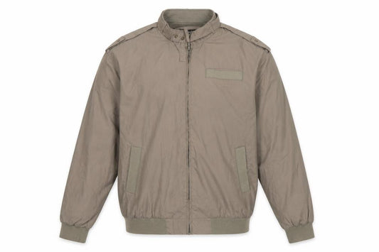 Drone Star Men’s Brown XL Military Bomber Jacket Full Zip