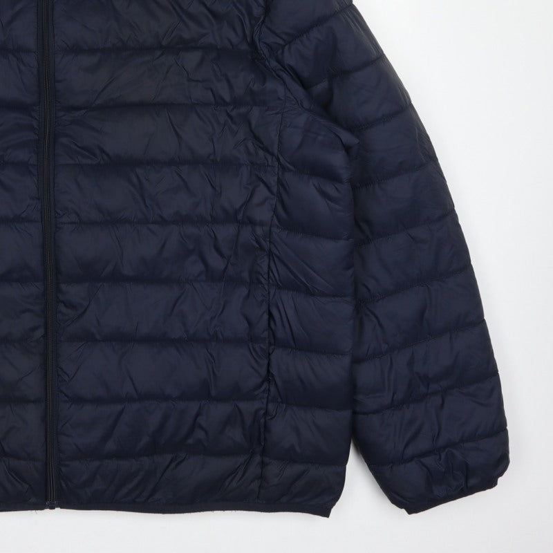 TU Men's Blue 2XL Puffer Jacket Quilted Full Zip Polyamide