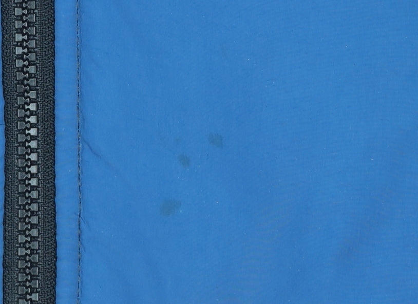 Zara Boys Black Blue Hooded Fleece Jacket Age 13-14 Years Full Zip