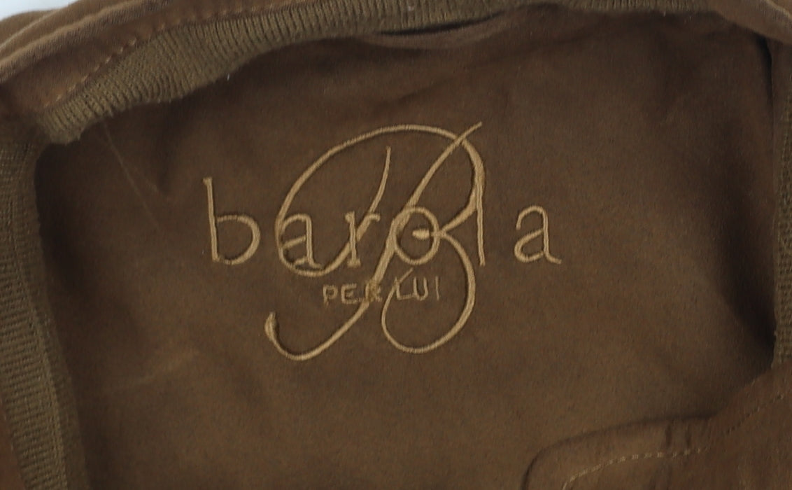 Baxa Peklu Men’s Brown Large Basic Jacket Faux Suede Stand Collar