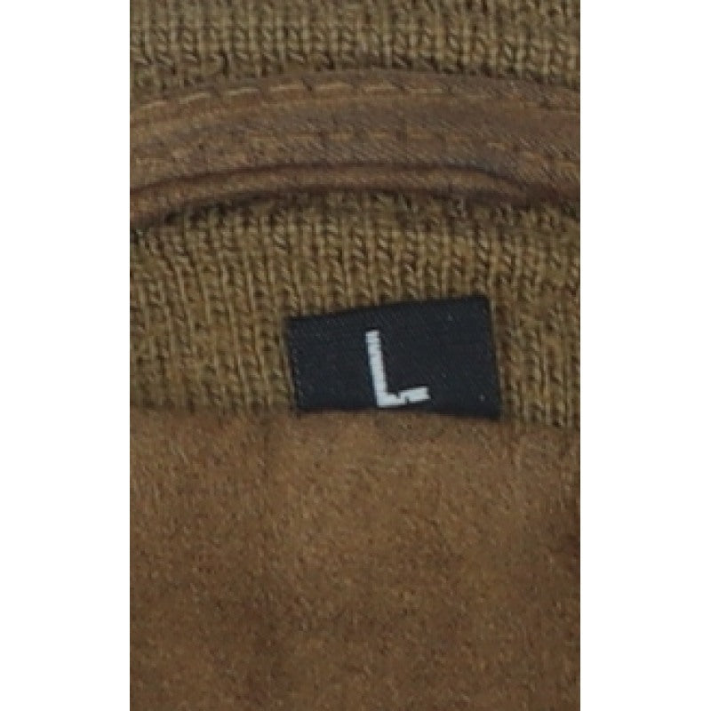 Baxa Peklu Men’s Brown Large Basic Jacket Faux Suede Stand Collar