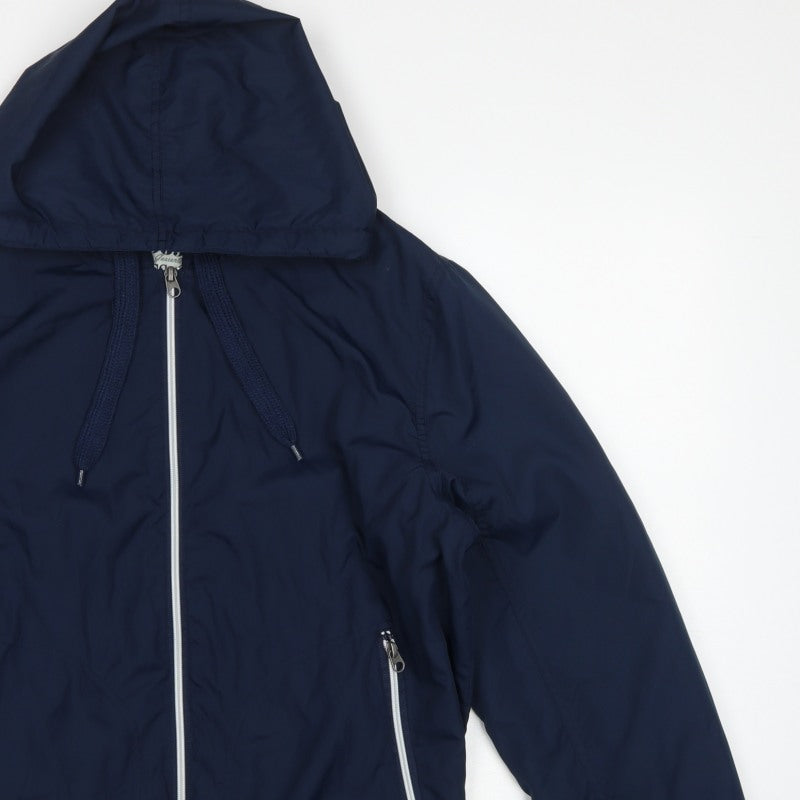Cedarwood State Men’s Blue Medium Hooded Bomber Jacket Full Zip