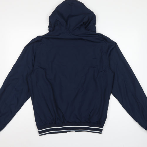 Cedarwood State Men’s Blue Medium Hooded Bomber Jacket Full Zip