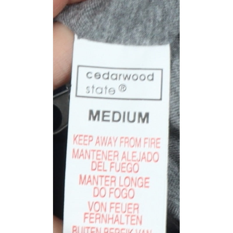 Cedarwood State Men’s Blue Medium Hooded Bomber Jacket Full Zip