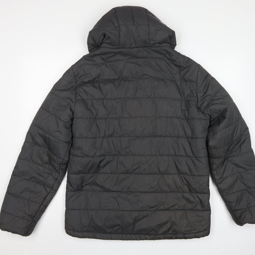 Peter Storm Men Black S Puffer Jacket Hooded Quilted Outdoor