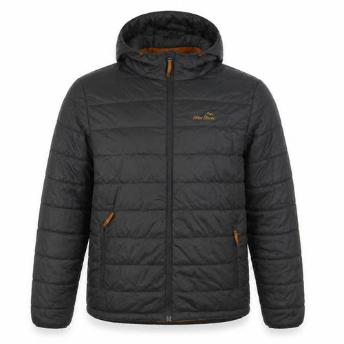 Peter Storm Men Black S Puffer Jacket Hooded Quilted Outdoor