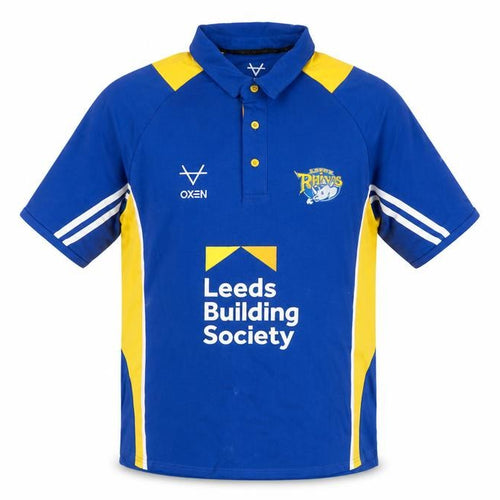 Oxen Men’s Blue XL Leeds Rhinos Rugby Polo Jersey Shirt
