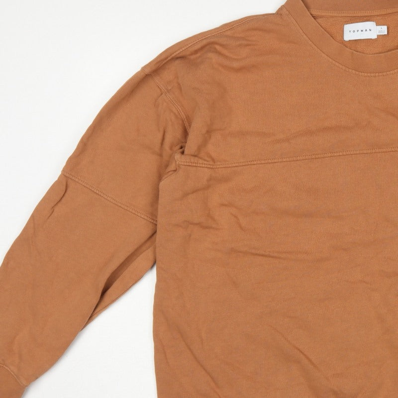 Additional view of Topman Men’s Brown L Crew Neck Pocket Pullover Sweatshirt