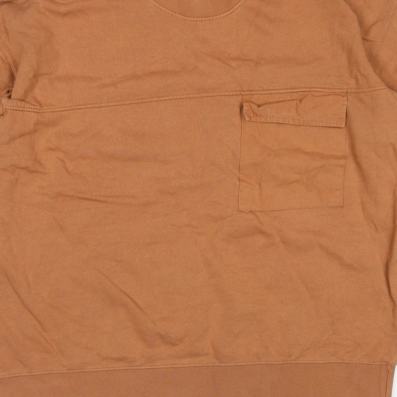 Additional view of Topman Men’s Brown L Crew Neck Pocket Pullover Sweatshirt