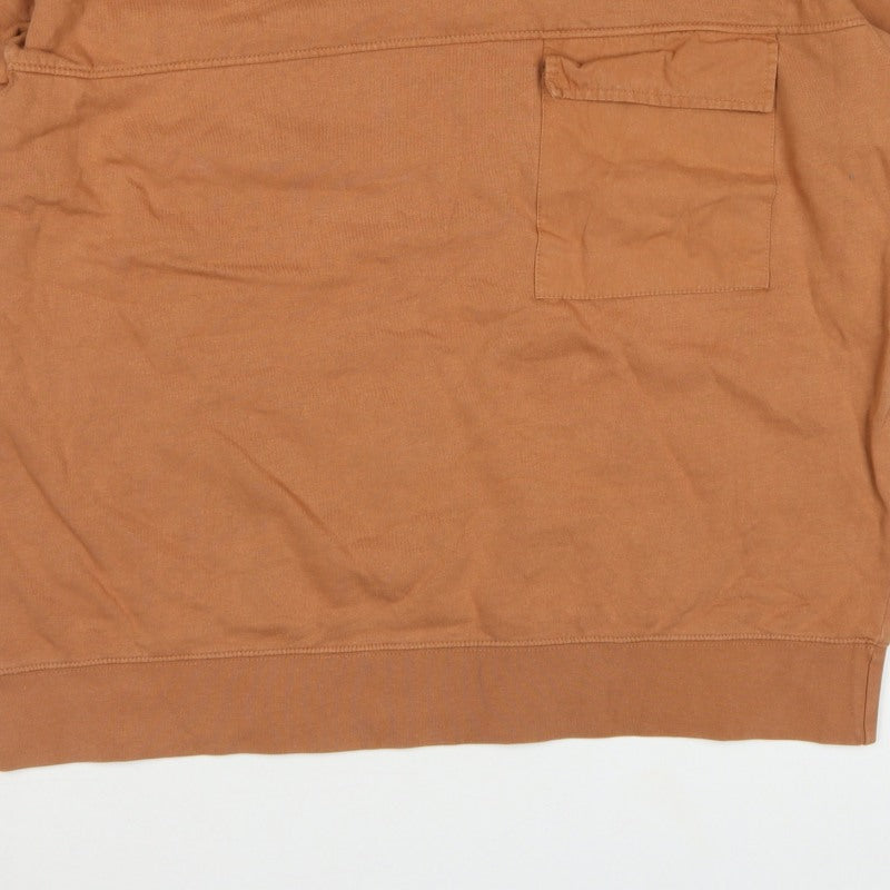 Additional view of Topman Men’s Brown L Crew Neck Pocket Pullover Sweatshirt