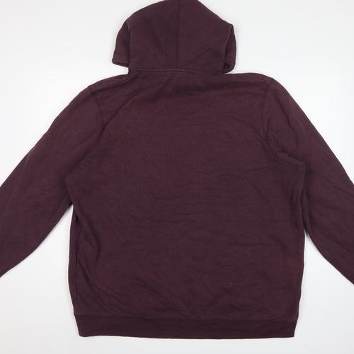 TOG24 Men’s Brown 2XL Pullover Hoodie Logo Pocket Cotton Blend