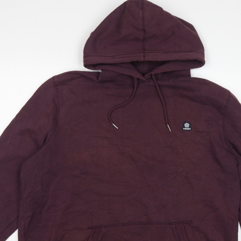 TOG24 Men’s Brown 2XL Pullover Hoodie Logo Pocket Cotton Blend