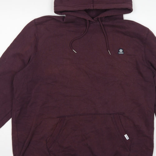 TOG24 Men’s Brown 2XL Pullover Hoodie Logo Pocket Cotton Blend