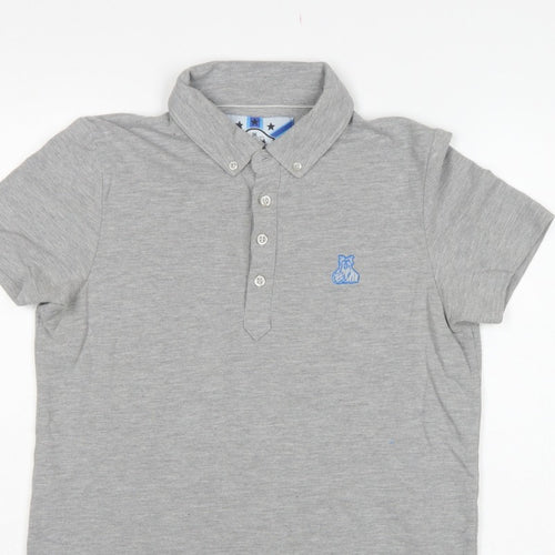 Huddersfield Town Men’s Grey M Football Embroidered Polo Shirt
