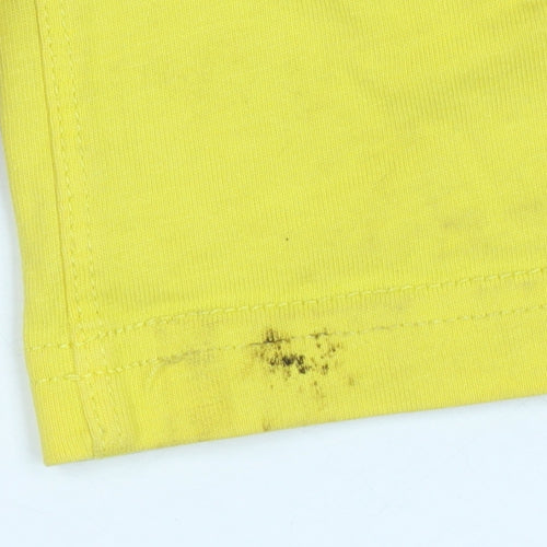 Superdry Men’s Yellow L Logo Graphic Crew Neck Short Sleeve T-Shirt