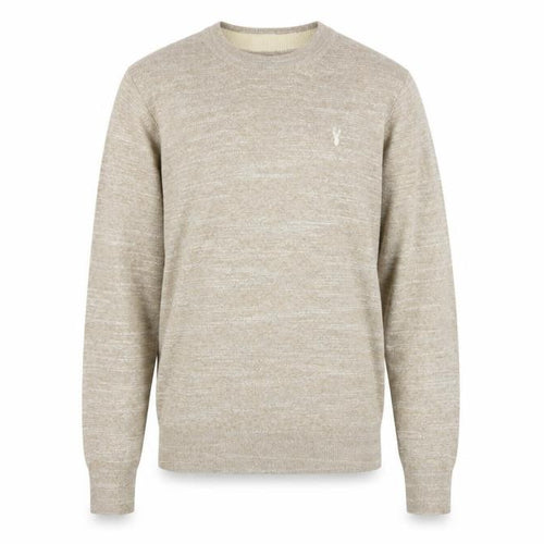 Next Supply Men’s Beige Marl Logo Crew Neck Knit Jumper Size M