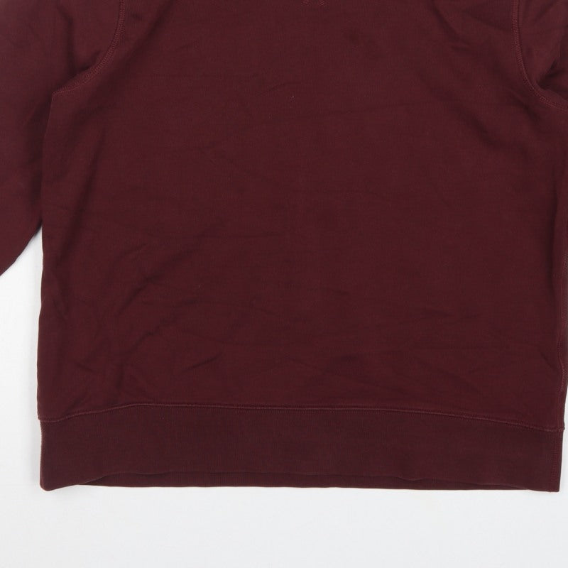 Additional view of ARKET unisex adults red crew neck raglan pullover sweatshirt m