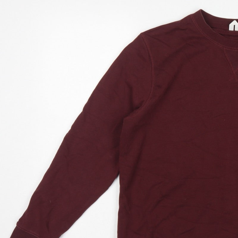Additional view of ARKET unisex adults red crew neck raglan pullover sweatshirt m