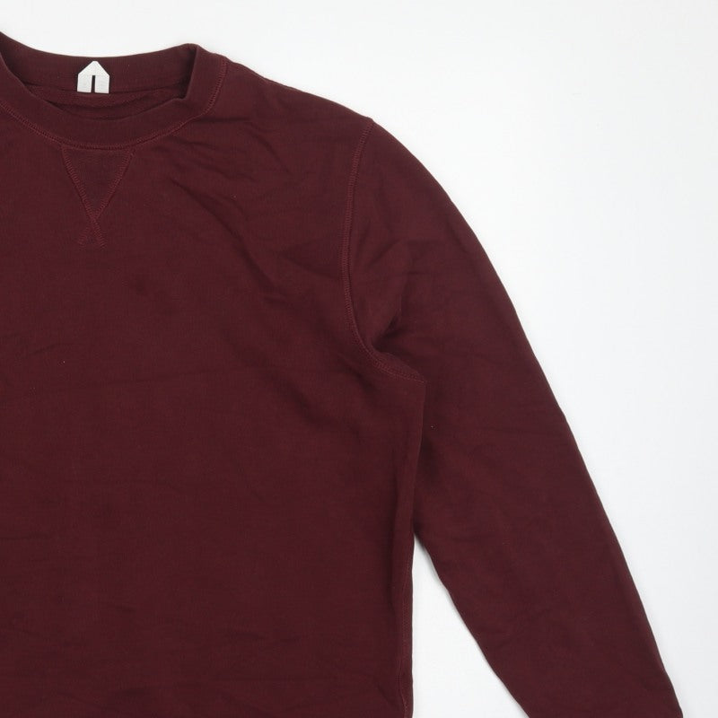 Additional view of ARKET unisex adults red crew neck raglan pullover sweatshirt m