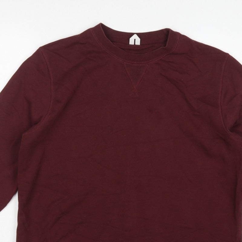 Additional view of ARKET unisex adults red crew neck raglan pullover sweatshirt m