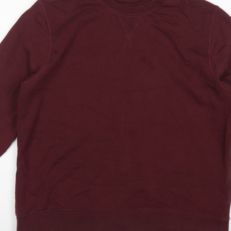 Additional view of ARKET unisex adults red crew neck raglan pullover sweatshirt m