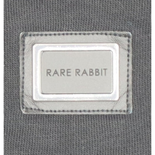 Rare Rabbit Women’s Black S Pullover Crew Neck Logo Sweatshirt