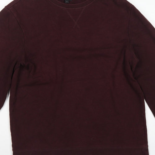 MVP Mens Red M Cotton Crew Neck Pullover Sweatshirt