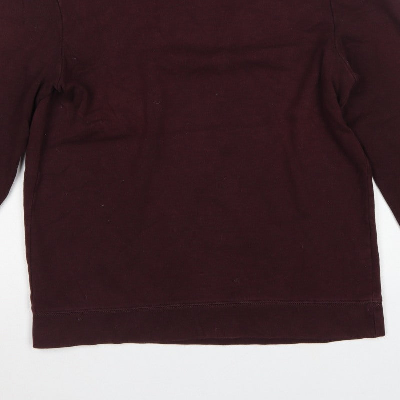 MVP Mens Red M Cotton Crew Neck Pullover Sweatshirt