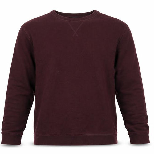 MVP Mens Red M Cotton Crew Neck Pullover Sweatshirt