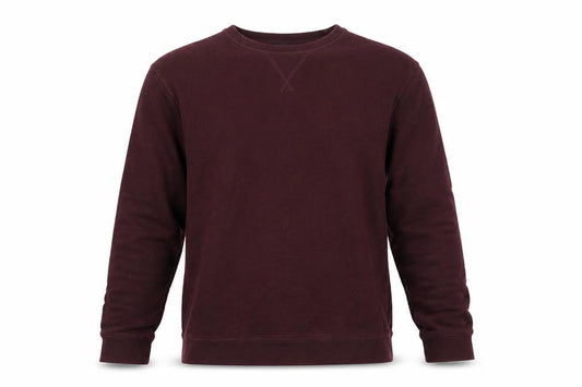 MVP Mens Red M Cotton Crew Neck Pullover Sweatshirt