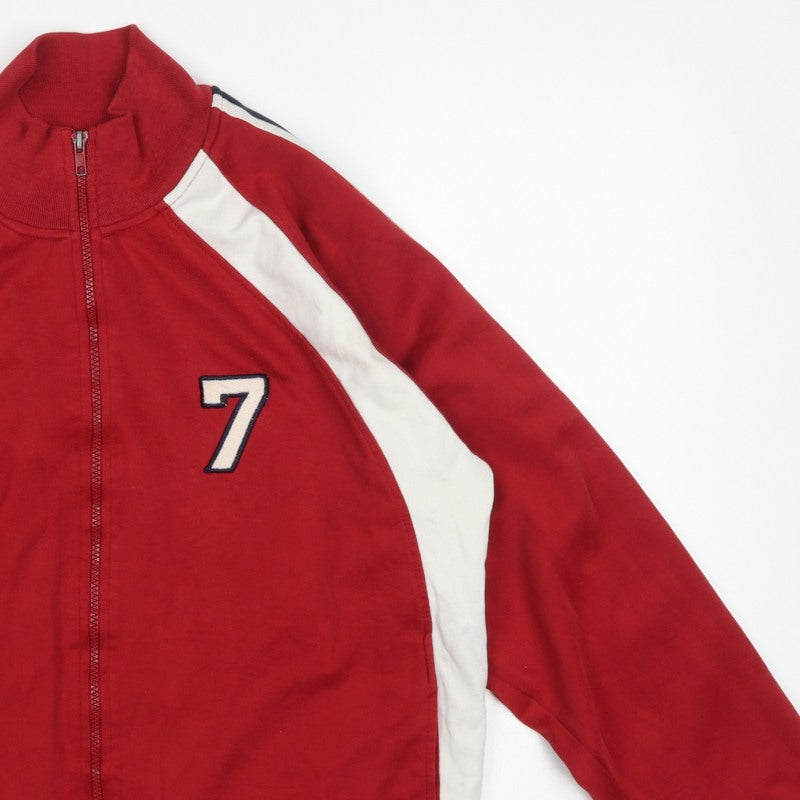 Urban Pipeline Men's Red L Full Zip Track Sweatshirt Number 7